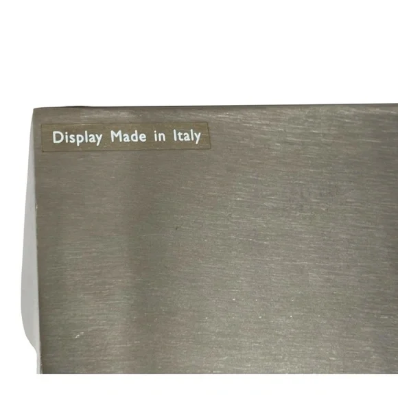 Gucci Made in Italy stainless steel retail counter display merchandise case